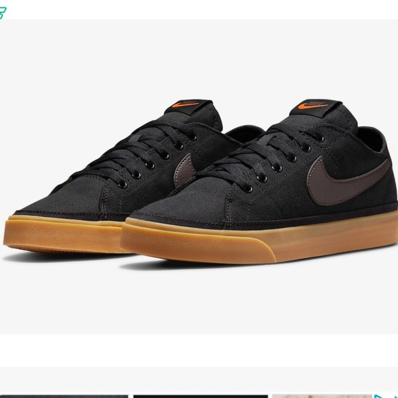 Deadstock MENS NIKE COURT LEGACY CNVS CW6539 004 “Black Gum” SIZE 6 - Picture 1 of 6